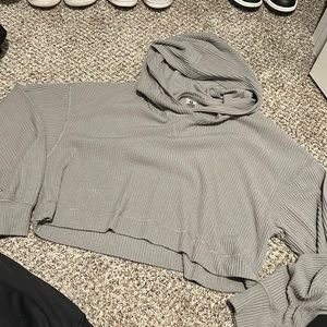 moon mist cropped hoodie